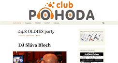 Desktop Screenshot of pohodaclub.cz